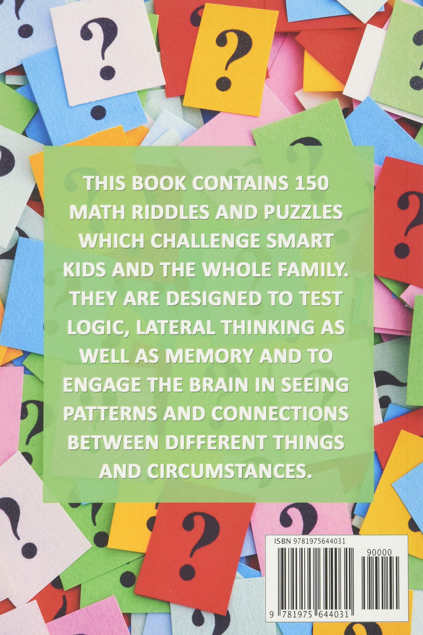 Math Riddles For Smart Kids: Math Riddles And Brain Teasers That Kids And Families Will love (Thinking Books for Kids) Math Riddles For Smart Kids: Math Riddles And Brain Teasers That Kids And Families Will love (Thinking Books for Kids) Paperback Kindle