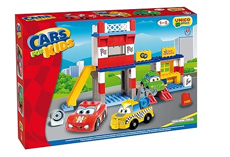 Unico Bau einzige Cars for kids-garage Service 108pz 8563