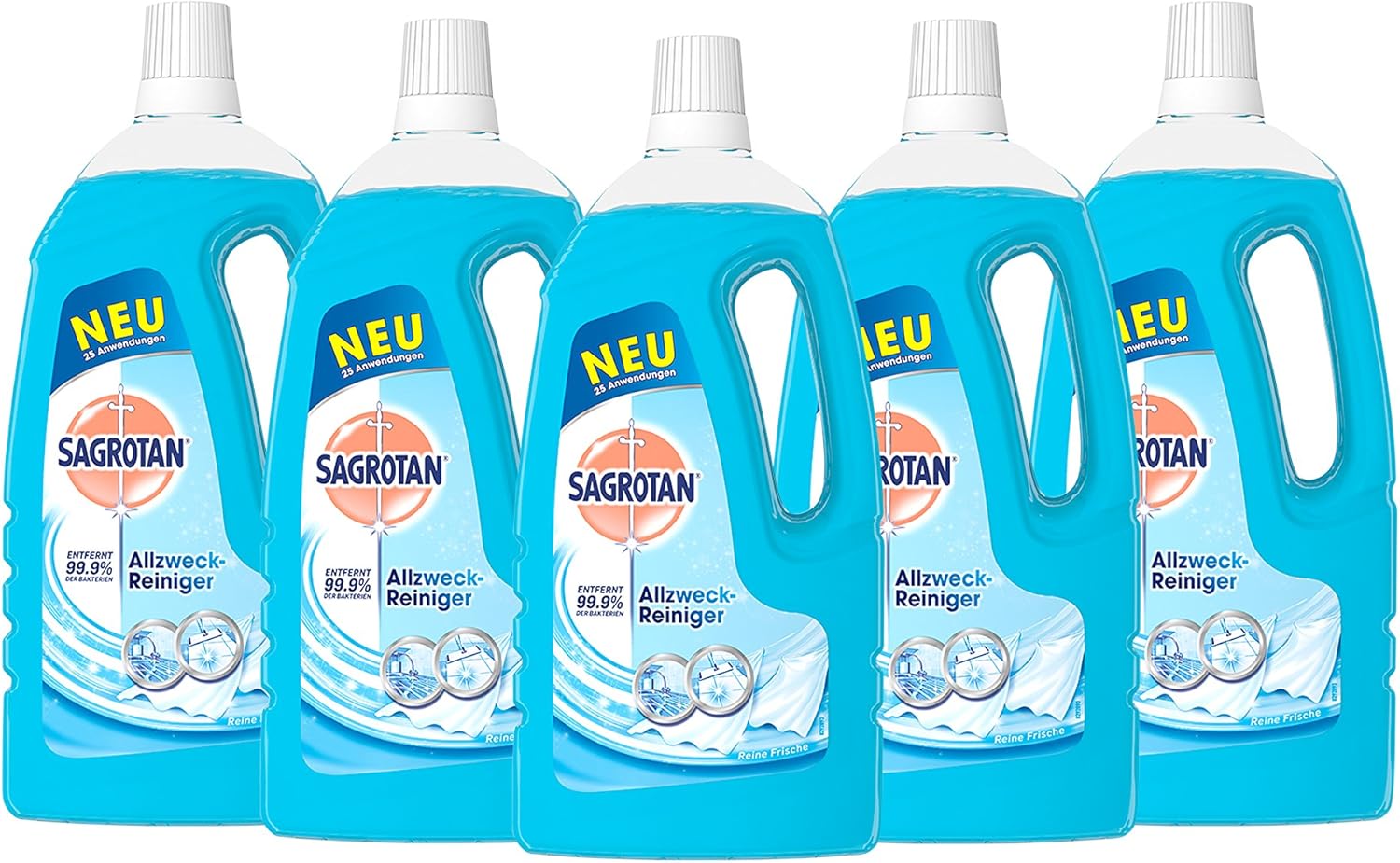 Sagrotan Allzweckreiniger Reine Frische 5er Pack (5 x 1,5l)
