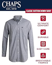 Chaps Men's Button Down Shirt - Long Sleeve