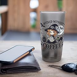Wicked Without Coffee Funny Witchy Halloween