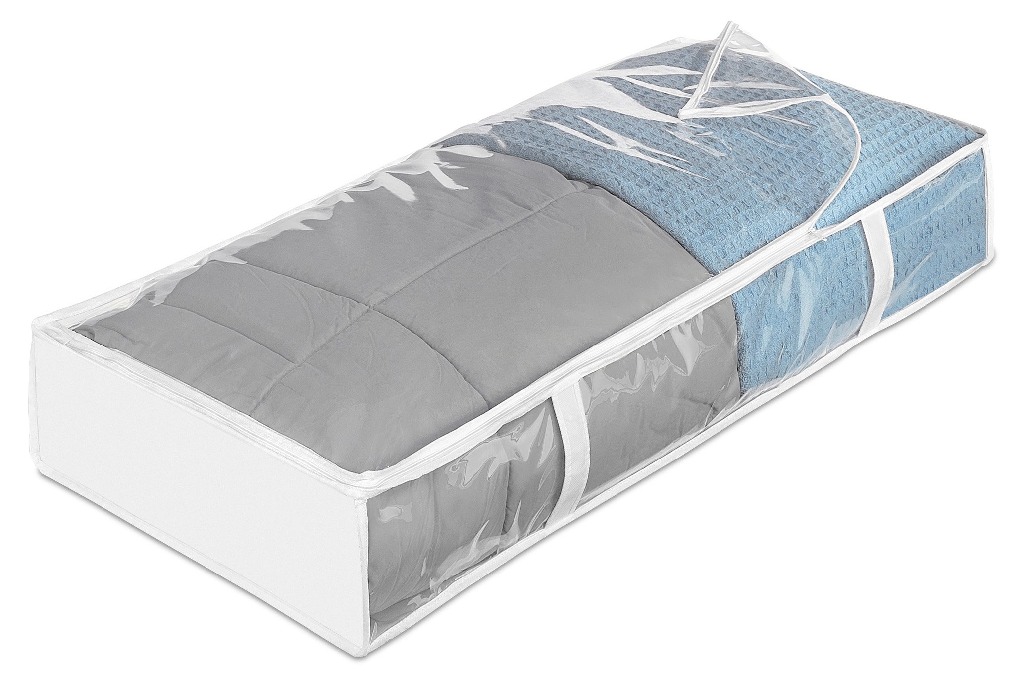 Home Bedroom Bedding Jumbo Underbed Storage Bag Cloths Blanket Vinyl Breathable eBay