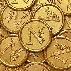 25Pcs Gold Wax Seal Stickers Handmade Vintage