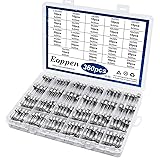 Eoppen 360pcs Fast Blow Glass Fuse Assortment Kit