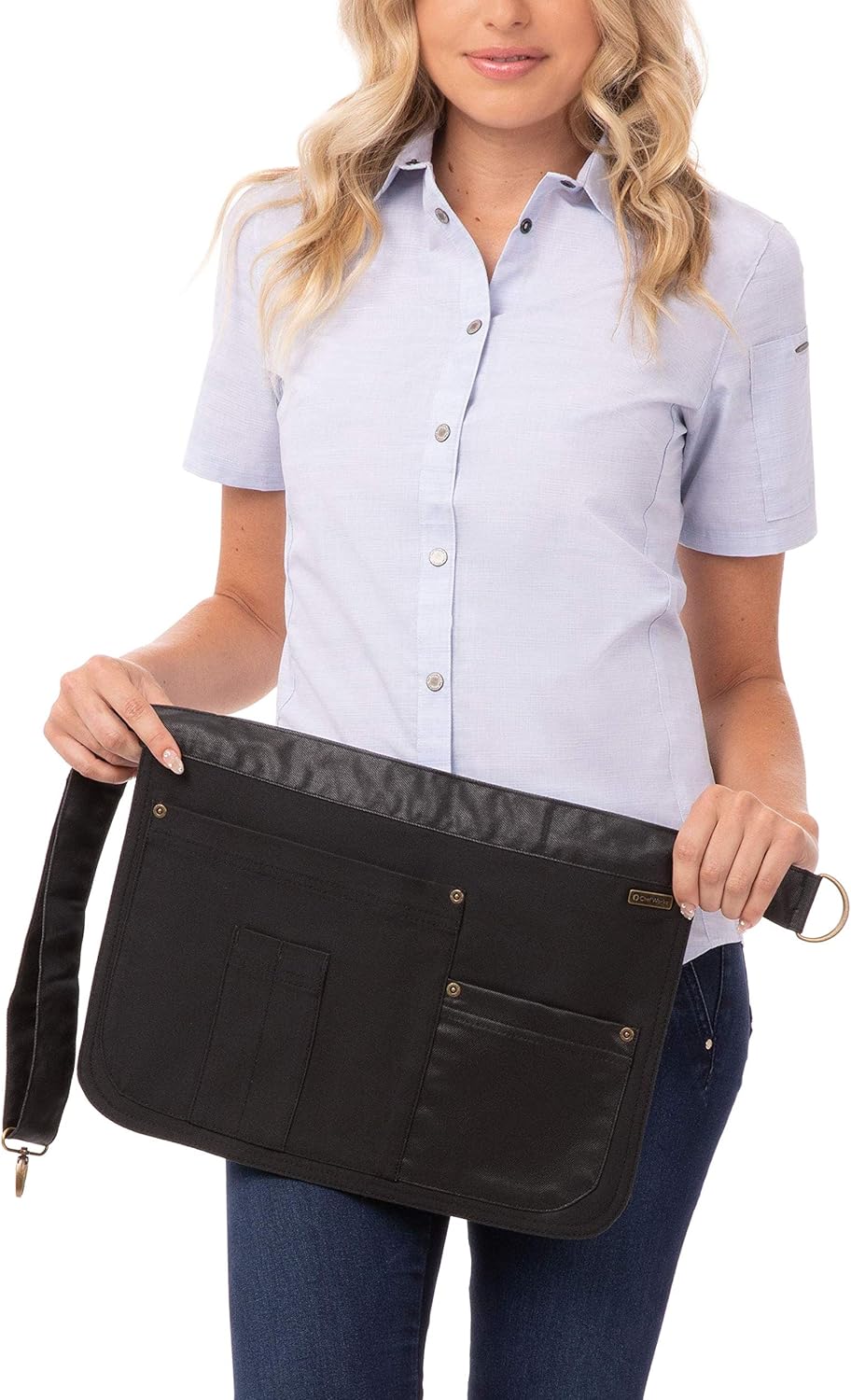 Chef Works unisex adult Indy Hipster Work Utility Apron, Steel Gray, One Size US: Clothing