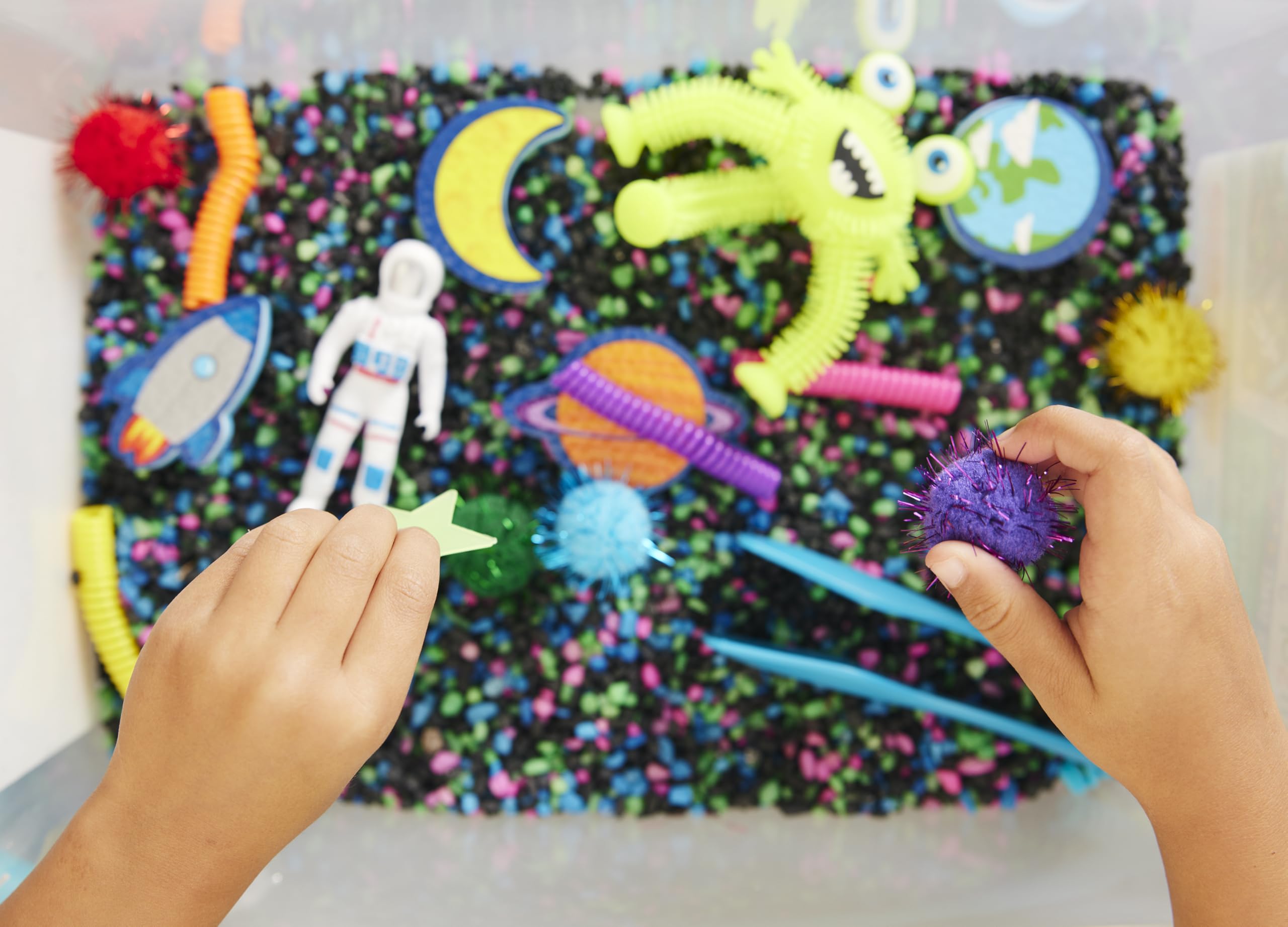 Creativity for Kids Sensory Bin: Outer Space Toys - Preschool and Toddler Sensory Toys, Kids Gifts for Boys and Girls (Ages 3+)