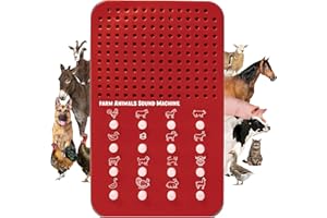 ZANY TRAINS Farm Noisemaker with 16 Farm Animal Sounds, Cow, Chicken, Horse, and More Animal Noises, Portable Electronic Sound Maker Farm Themed Sound Board For Kids With 16 Effects, Birthday Noise Maker Toy Gift