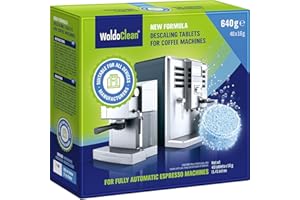 WoldoClean Coffee Machine Cleaner and Descaling Tablets - for 40 uses compatible with Keurig, Nespresso, Ninja, Delonghi, Miele & Coffee Maker Pot