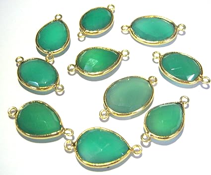 Amazon Com Crystalmiracle Green Onyx Gold Plated Single Pendant Connector Crystal Healing Reiki Feng Shui Gift Jewelry Energy Metaphysical Gemstone Health Wealth Spiritual Peace Wellness Handcrafted Health Personal Care