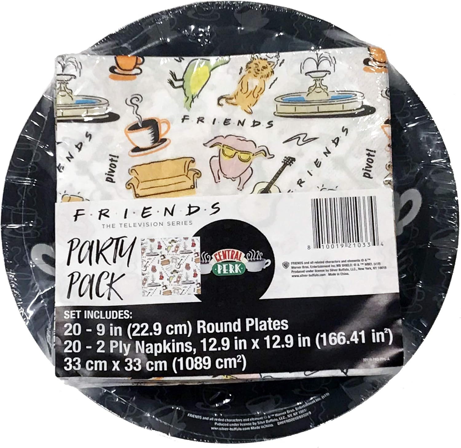 Friends The TV Series Party Pack, Plates and Napkins (20 Count) Amazon
