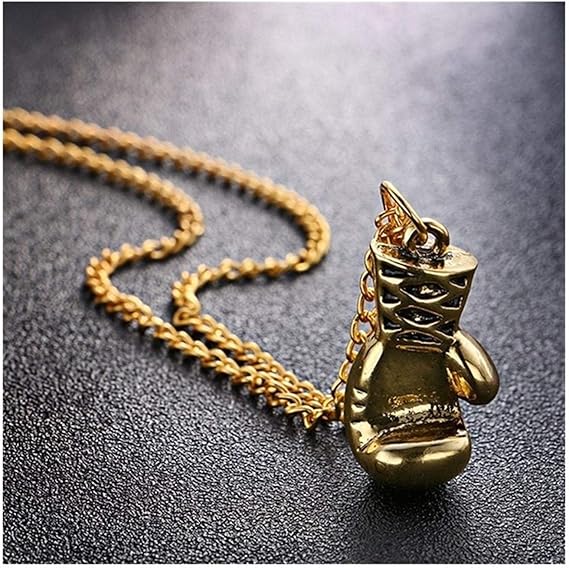 Guantes de Oro en Color Acero Inoxidable Fitness Deportivo Doble Boxeo