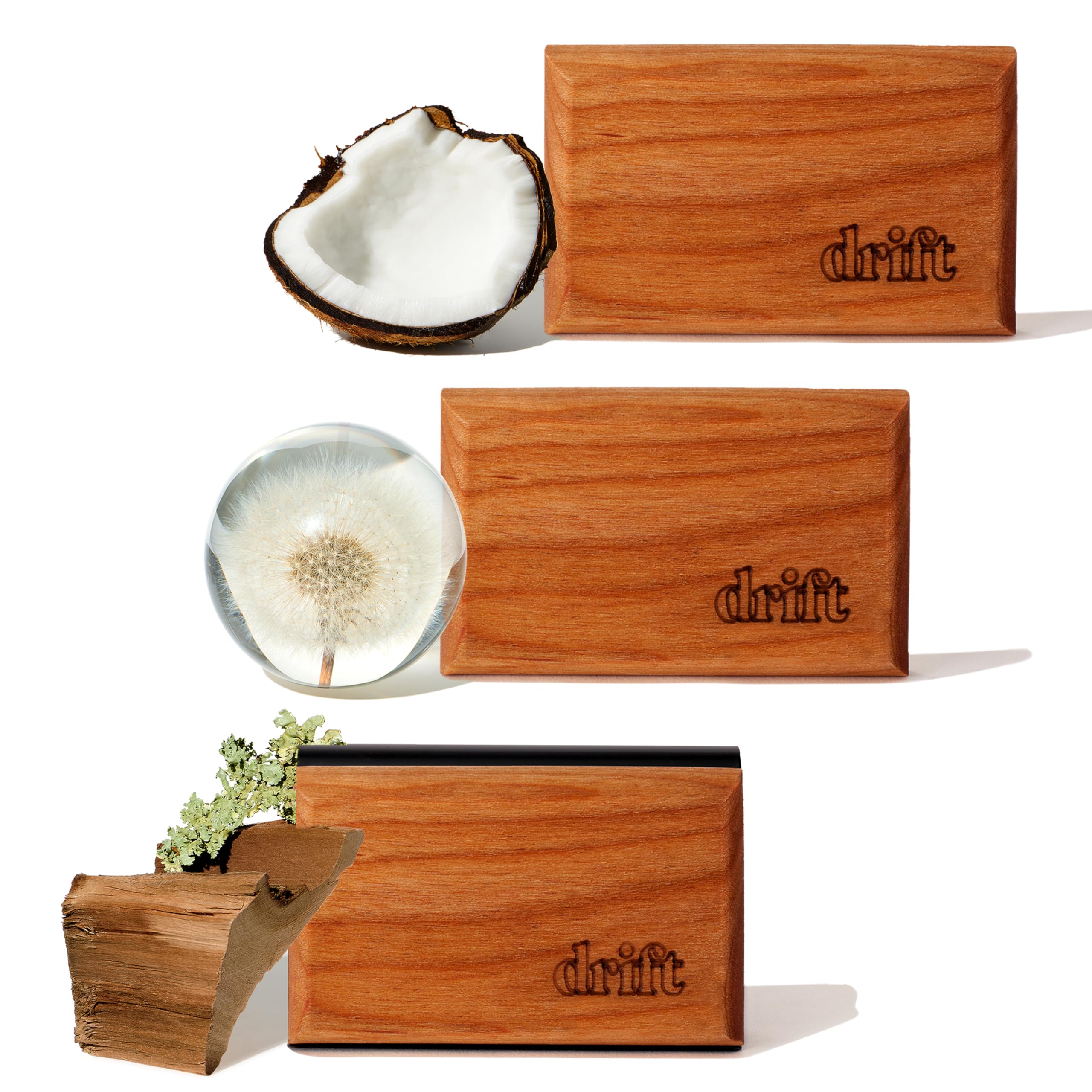 Photo 1 of ***SEE COMMENTS*** Drift Car Air Freshener Starter Kit - Wooden Deodorizer - Vehicle Odor Remover - Auto Scent Diffuser - Long-Lasting Car Freshening - Variety 3 Pack