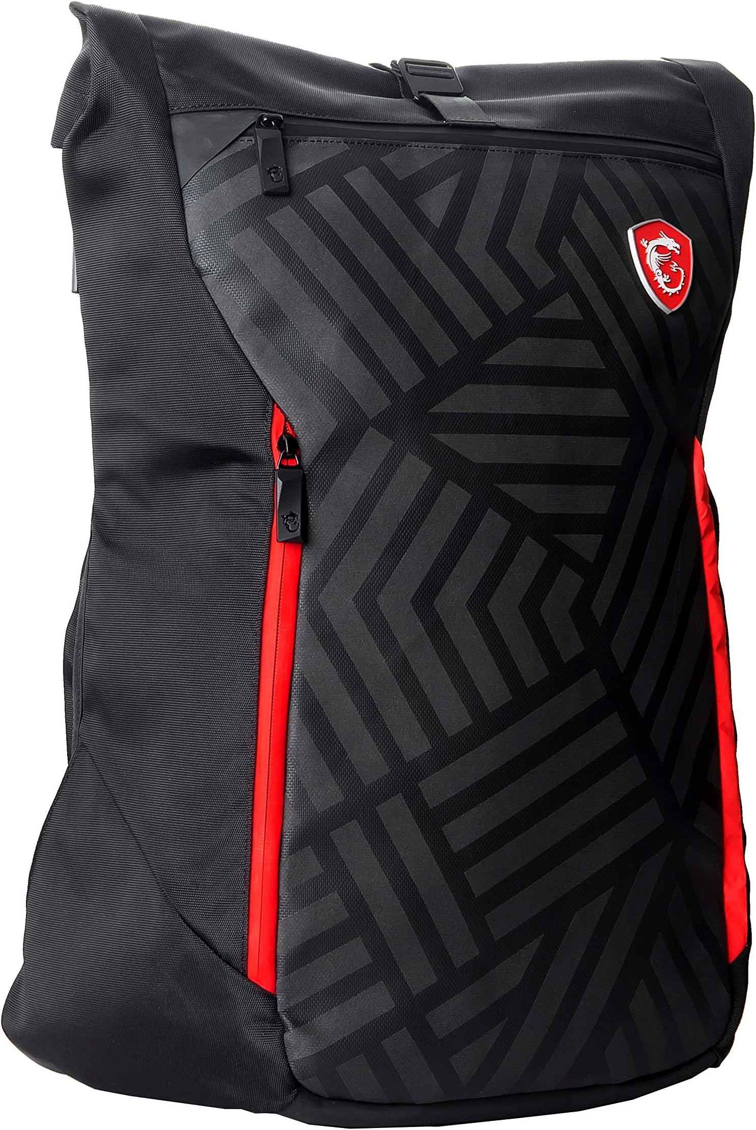 MSI Mystic Knight Gaming Laptop Backpack, Quick Access, Padded Mesh, Lightweight Polyester Exterior, Fits Up to 17 Inch Laptop, Water Repelent IPX-2, Convertible to Shoulder Pack, Large Size