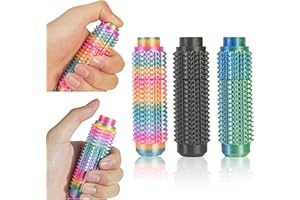 SnapMorph Little Ouchies Fidget Toys - All-in-One Pain Stim Toy with Spinning & Press Buttons for Anxiety Relief, Stress and Pain Relief Stimulation for Adults and Teens,3PCS A