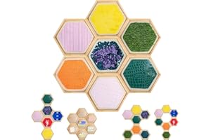 27pcs Sensory Wall Panel,Includes 7pcs Wooden Frame,15pcs Sensory Pads&Sequin Mats,5pcs Mold Film,Sequin Sensory Wall Panel,S