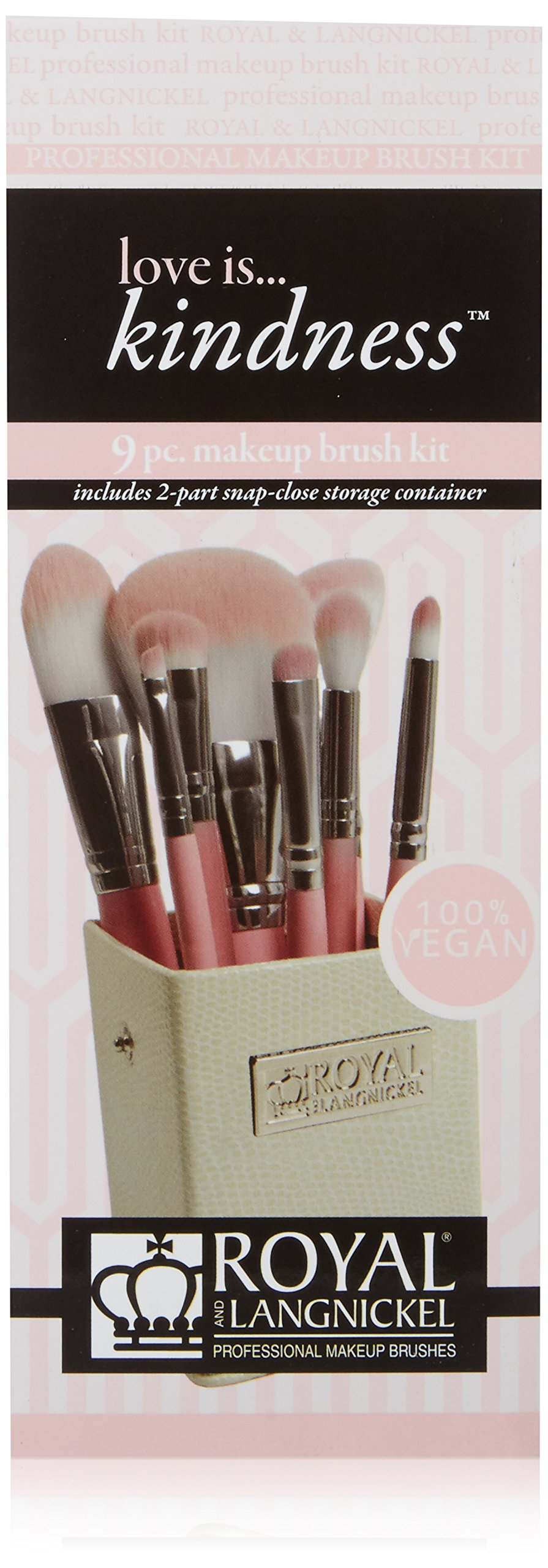 Royal & Langnickel Love is Kindness Travel Brush Kit - 8 Piece