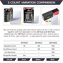 Quiver Time 100 Yelllow 3x4 Top Loaders for Cards