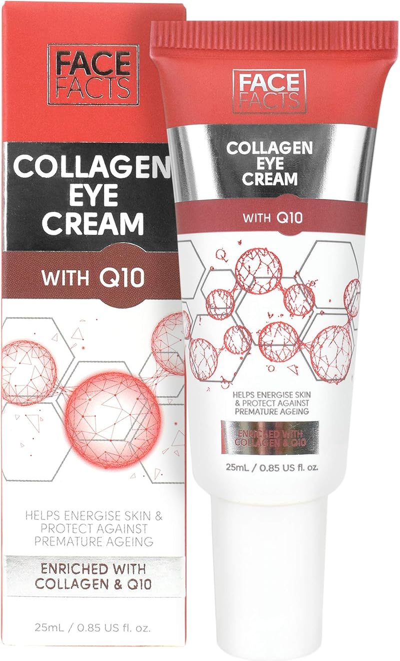 Face Facts Collagen Q10 Eye Cream 25ml Ubiquinone Vitamin E