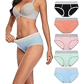 dorcastimo Womens Underwear Cotton Hipster Panties for Women Mid Rise Underwear Soft Full Coverage Briefs 5 Pack
