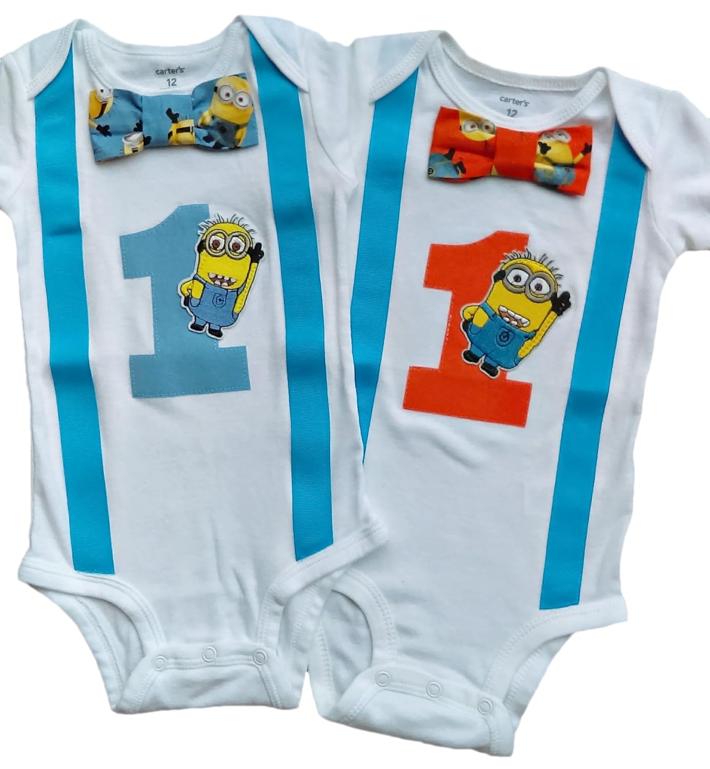Amazon Com Twin Boys 1st Birthday Set Minions Clothing