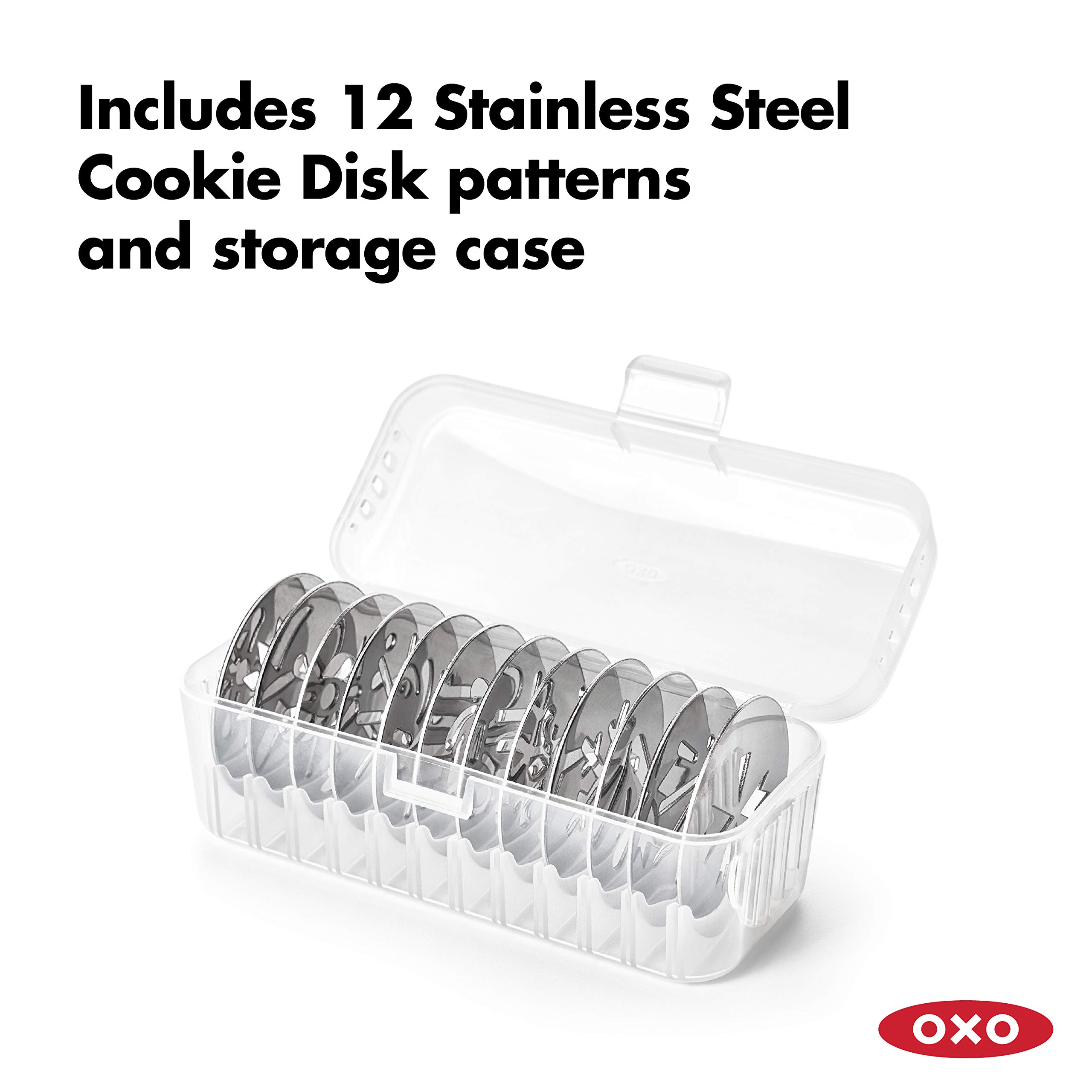 OXO Good Grips Cookie Press with Stainless Steel Disks and Storage Case