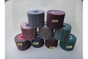 DIAMOND ABRASIVE AND POWER TOOLS Set of 6 Pieces Non-woven Abrasive Flap Wheel P60 P80 P120 P150 P320 P400 fits hardin metabo toolsmart Fein bluerock burnisher Hand Held burnishing machine
