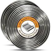 Glassco 5/64" Round U Hobby Came for Stained Glass | 12 ft Lead Came | Adds Strength &amp; Structure, Perfect for Small Glass Projects &amp; Suncatchers, Gives a Professional Look