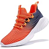 JMFCHI Boys Girls Kids' Sneakers Knitted Mesh Sports Shoes Breathable Lightweight Running Shoes for Kids Fashion Athletic Casual Shoes