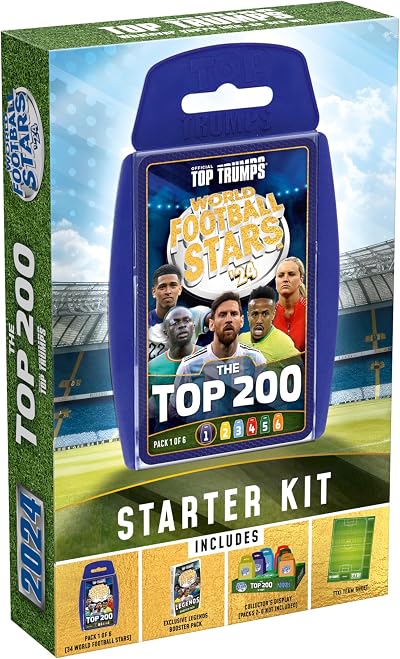 Top Trumps World Football Stars Starter Kit Card Game Brand Top Trumps