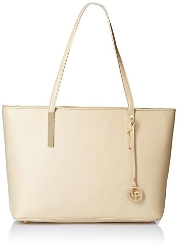 Lino Perros Womens Tote Bag Handbag (Beige)