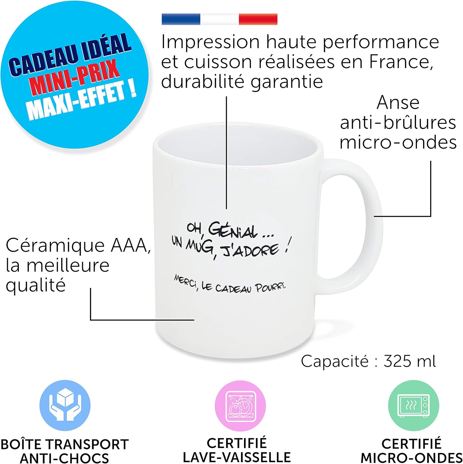 Idee Cadeau Original Amis Couple Amoureux Collegue Frere Sœur Pour Anniversaire Noel Pour Le Plaisir Mug Humour Genial Merci Le Cadeau Pourri Tasse Message Drole Dino Mugs Le Sourire Des Le Revei