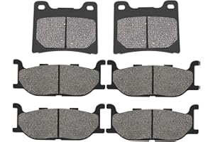 Road Passion Brake Pads Front and Rear Replacement for YAMAHA XVS1100 V-Star Custom Midnight 2007-2008 / XVS1100 V-Star Custom/Classic/Silverado 1999-2009/ Dragstar 1100 XVS1100/ Virago 1100 XV1100