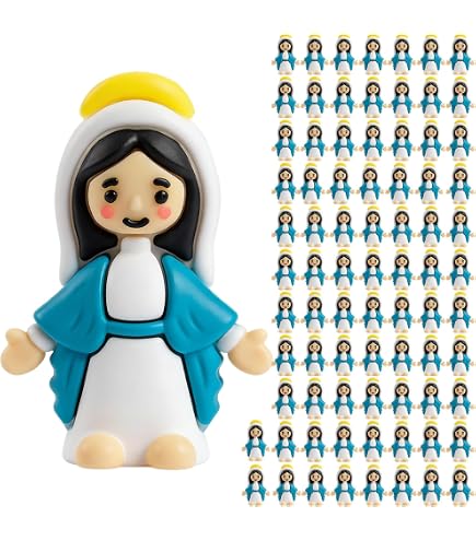 Amazon.com: ARCHCRTC 50 Pcs Little Virgin Mary Figurines Miniature Virgin  Mary Doll to Hide and Seek Classic Religious Gifts for Sunday Easter Eggs  Stuffers Baptism Gift (50,Blue) : Home & Kitchen