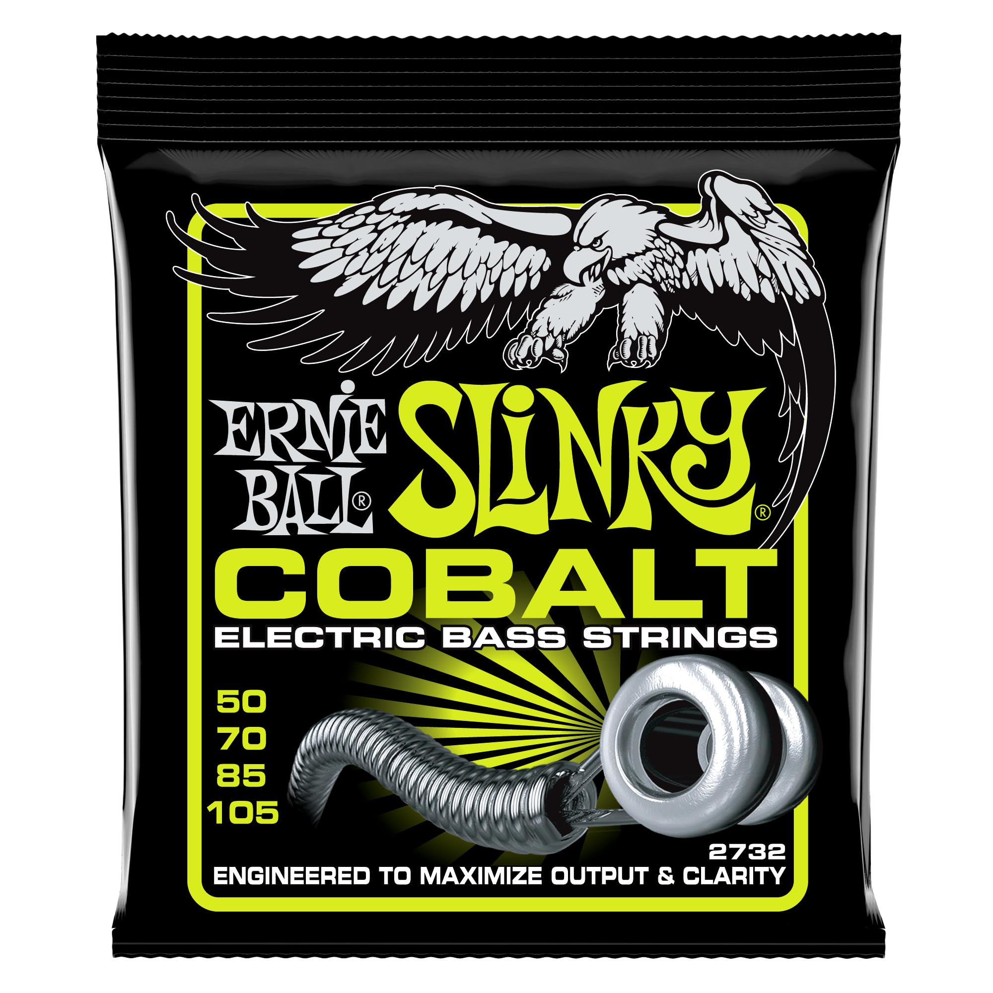 Ernie Ball Regular Slinky Cobalt Electric Bass Strings - 50-105 Gauge