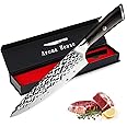 Professional Damascus Chef Knife 8 Inch, Full Tang Kitchen Knife, Stainless Steel Knife Ultra Sharp Edge with Pakkawood Handle.