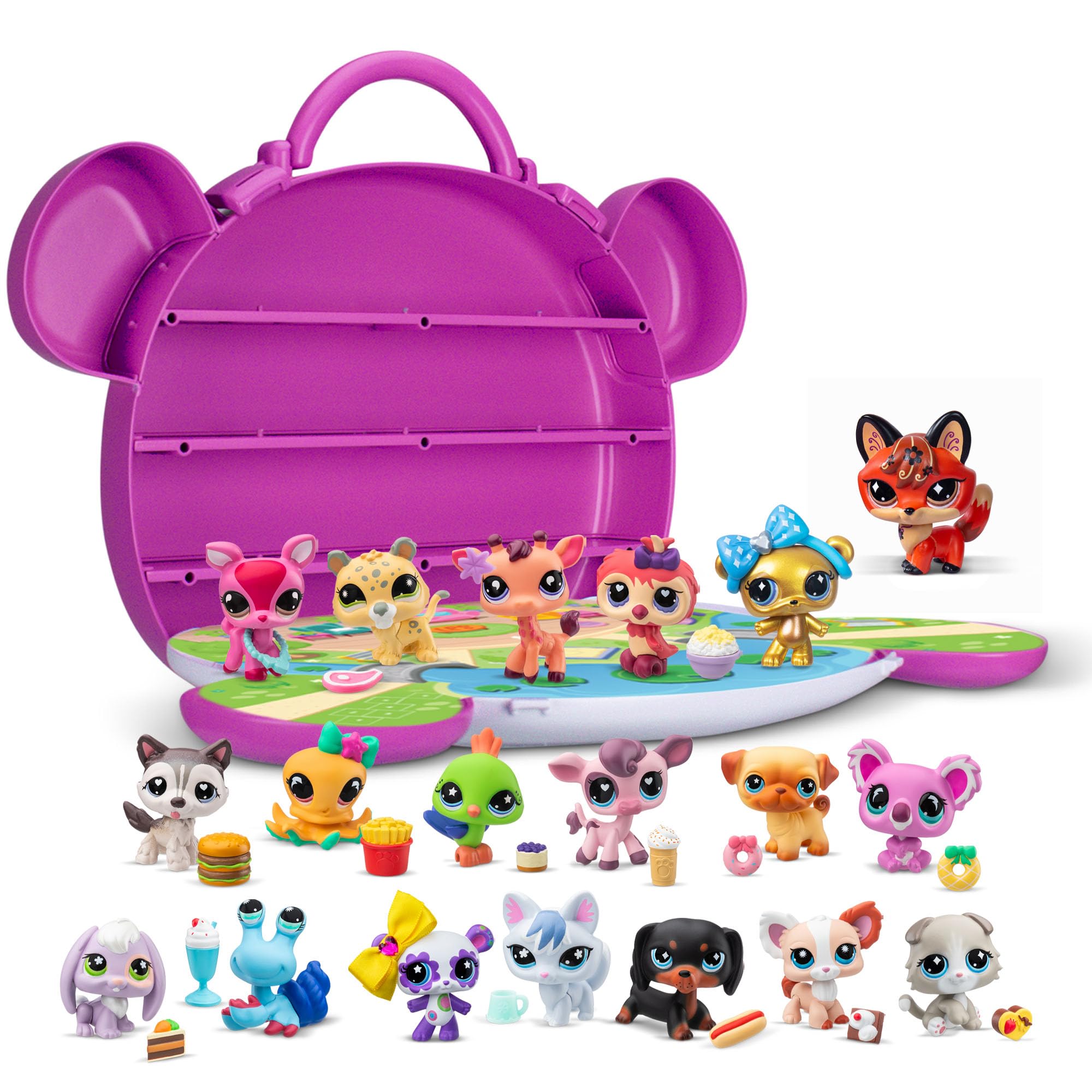 Littlest Pet Shop Collect & Display Collection - Series 4 - Gen 7 Authentic LPS Bobble Head Toy Figure, Collectible Toy Animal, Ages 4+