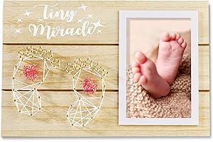 InnoBeta Baby Picture Frame, Ideal Gift for Expecting Parents, Baby Shower, Gender Reveal Party, Baby Nursery Decor New Baby, New Mom, Dad, Adoption Gifts, 4 x 6 Inches (Tiny Miracle)
