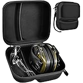 GWCASE Case Compatible with Walker's Razor Slim Electronic Earmuffs, Storage Holder for Howard Leight, for PROHEAR 016 Ear Protection Earmuffs, Carrying Organizer Bag for Shooting Glasses (Box Only)