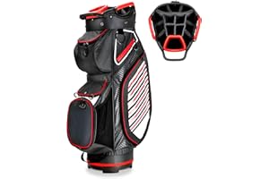 BOBOPRO Golf Cart Bag, Lightweight Golf Club Bag with 14 Way Top Dividers Golf Stand Bag Waterproof Valuable Pocket, Rain Hood, Carry Handles and Shoulder Strap Golf Bag for Women & Men