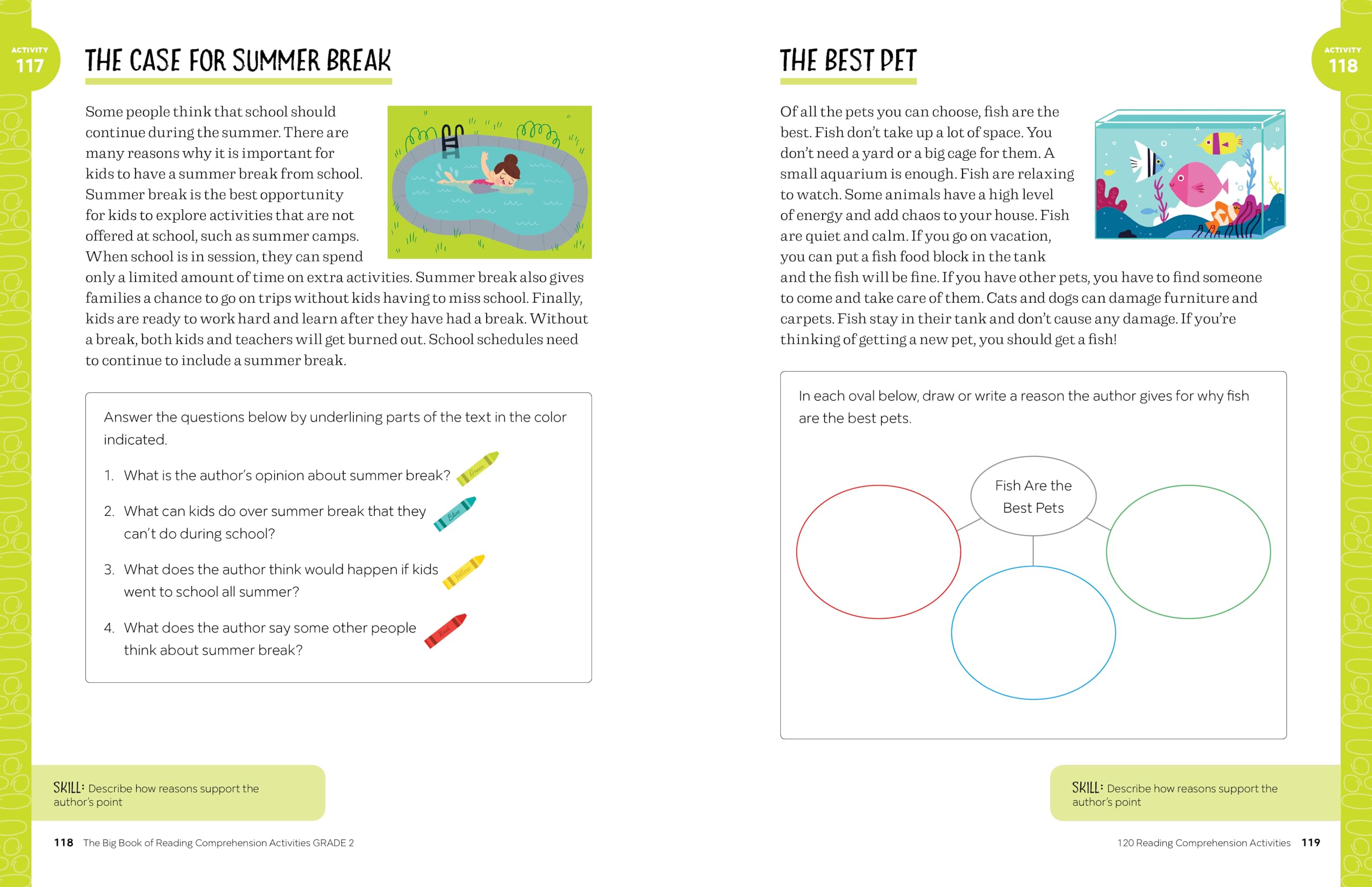 The Big Book of Reading Comprehension Activities, Grade 2: 120 Activities for After-School and Summer Reading Fun