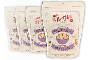 Bob's Red Mill Gluten Free Muesli, 16oz (Pack of 4) - Gluten Free, Non GMO, Kosher