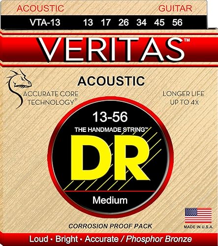 DR Strings VTA-13 Veritas Phosphor Bronze Acoustic Guitar String