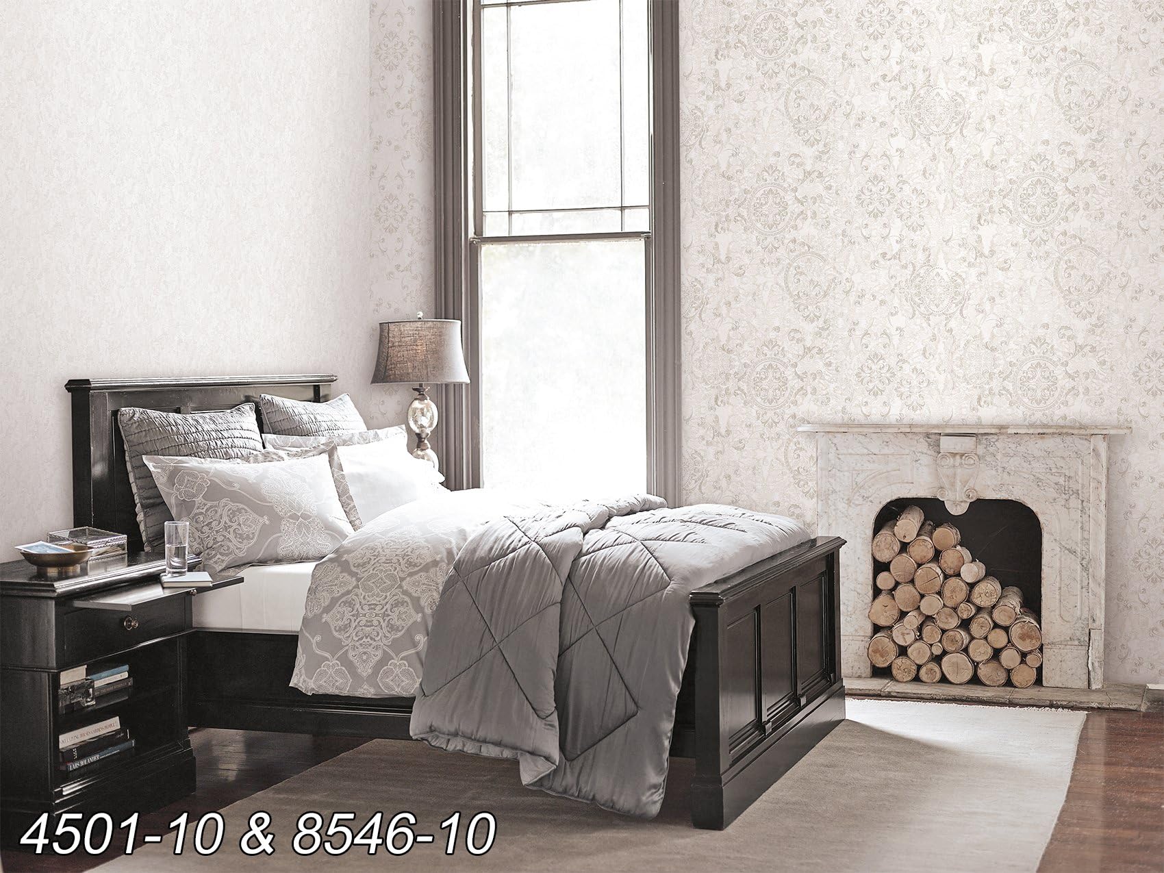 Wallpaper Non Woven Fabric Wallpaper Vinyl High Quality Luxury XXL Castor 10qm, Rococo 4501-10