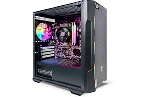 NSX GAMING NSXGAMING Nova Desktop Gaming Computer (AMD Ryzen 5 5600G, 16GB 2 * 8 GB DDR4 3600, 512Gb M2 NVME SSD, RGB Fans, Windows 11 Home 64-bit Ready, Wify Ready, Mouse and Keyboard)
