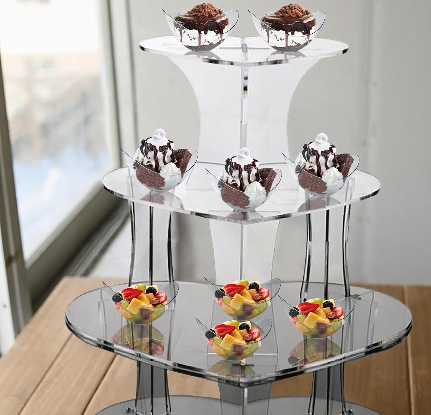 Mini Clear Plastic Party Bowls Pack Includes 48 Elegant And Disposable Candy Dishes That Are