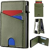 WELLNEC Slim Wallet Pop Up Card Holder - for 9-12 Cards, Minimalist Wallet for Men, ID Window, Smart Wallet with RFID Blocking, Front Pocket, Cash Slot, Money Clip