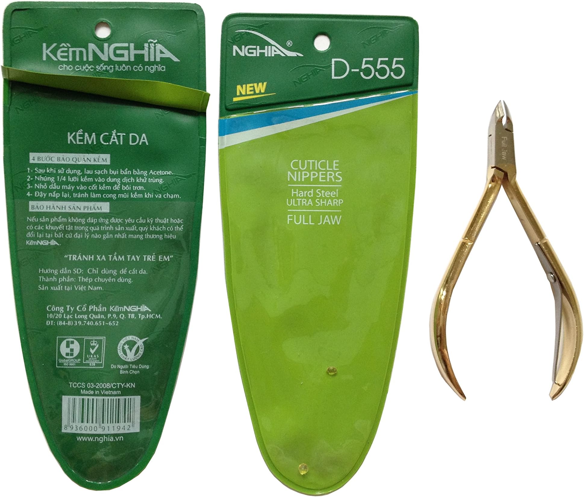 Nghia New Cuticle Nippers Full Jaw D-555 1517107 by N/A