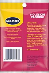 Dr. Scholl's Scholl Moleskin Plus CS6 Brand Self-Adhesive Pads view 2