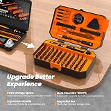JOREST 115 in 1 Precision Screwdriver Set with 103 Bits, Magnetic Bits view 2
