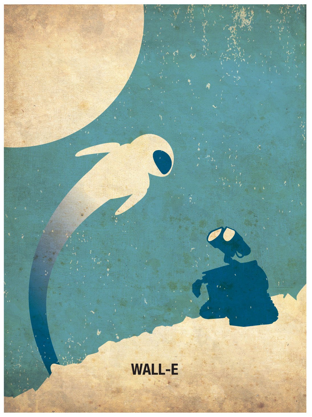 OHMYPOSTER Wall-E Minimalist Poster Print